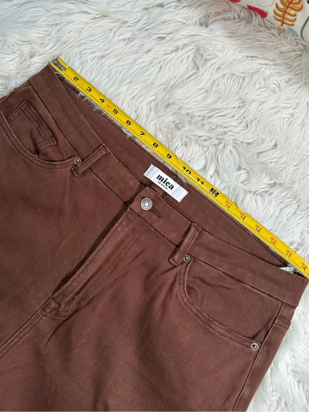 Mica Los Angeles • Chocolate Brown Straight Leg Jeans